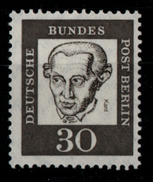 Famous Germans. Kant