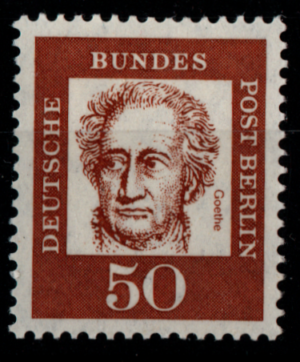 Famous Germans. Goethe