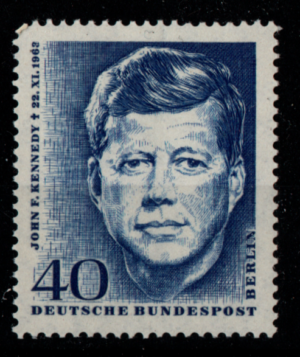 West Berlin. 1964. In Memorial of J.F.Kennedy. 40 pf. B235. MNH