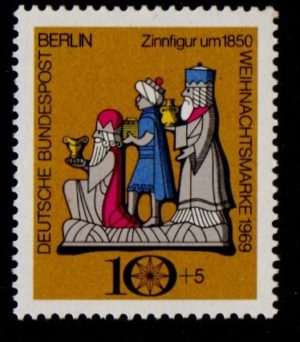 West Berlin. 1969. Christmas Stamp. 10 + 5 pfg. B343. MNH