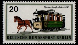 1971. Berlin Rail Transport. Horse train, 1880