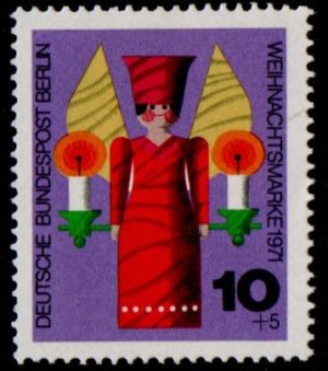 1971. Charity Stamps. Angel with two candles