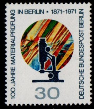 1971. The 100th Anniversary of the Metal Testing Establishment in Berlin. 30 pfg