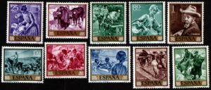 Spain. 1964. Paintings by Joaquin Sorolia y Bastida - Stamp Day