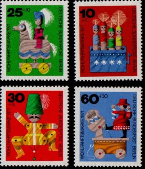 1971. Charity Stamps. Wooden Toys