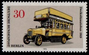 1973. Means of Transportation in Berlin. Motor-bus.