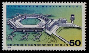 1974. The Airport of Berlin-Tegel. 50 pfg