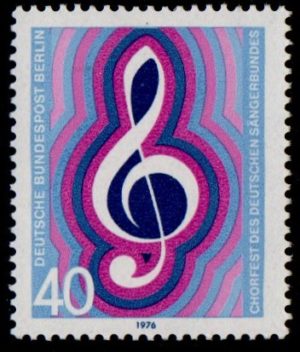 West Berlin. 1976. Chorus Festival for German Song Societies. 40 pfg. B506. MNH