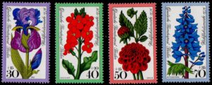 West Berlin. 1976. 1976 Charity Stamps - Flowers. B508-511. Full set. MNH