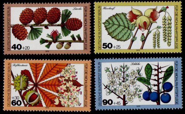 West Berlin. 1979. Charity Stamps - Forest Fruits