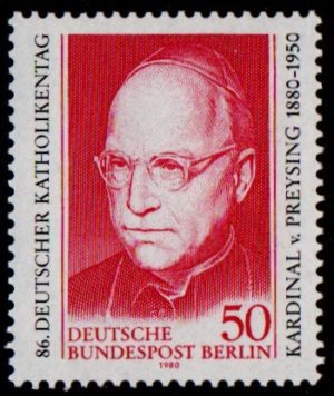 West Berlin. 1980. The 100th Anniversary of the Birth of Cardinal von Preysing