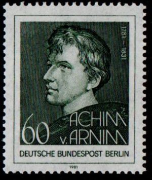 West Berlin. 1981. The 200th Anniversary of the Birth of Achhim von Arnim