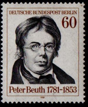 West Berlin. 1981. The 200th Anniversary of the Birth of Peter Beuth