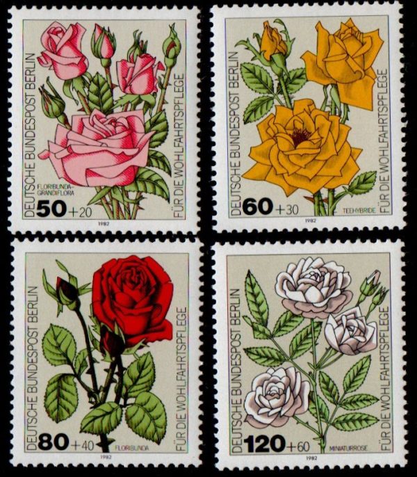 West Berlin. 1982. Charity Stamps - Roses