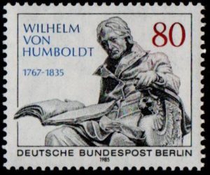 West Berlin. 1985. The 150th Anniversary of the Death of Wilhelm Frieherr von Humboldt