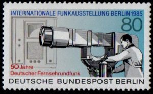 West Berlin. 1985. International Television Exhibition. "Deutscher Fernsehrundfunk"