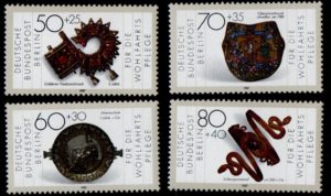 West Berlin. 1987. Charity Stamps - Metal Artwork