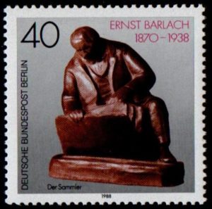 West Berlin. 1988. The 50th Anniversary of the Death of Ernst Barlach