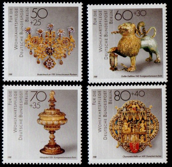 West Berlin. 1988. Charity Stamps - Art of Gold and Silversmiths