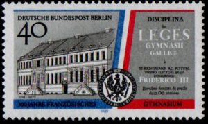 West Berlin. 1989. The 300th Anniversary of the French Grammar Schoo