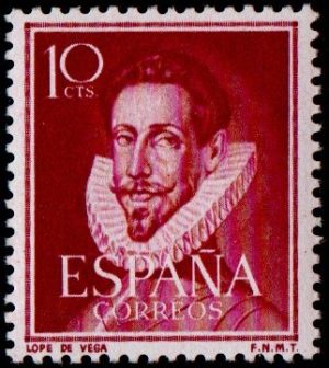 Spain. 1951. Definitive Issues. Portraits. Lope de Vega