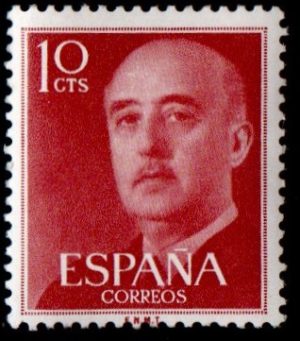 Spain. 1955. Definitive Issue - General Franco. 10 c