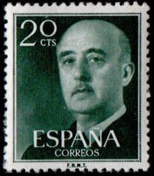 Spain. 1955. Definitive Issue - General Franco. 20 c