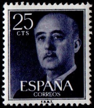 Spain. 1955. Definitive Issue - General Franco. 25 c.