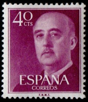 Spain. 1955. Definitive Issue - General Franco. 40 c.