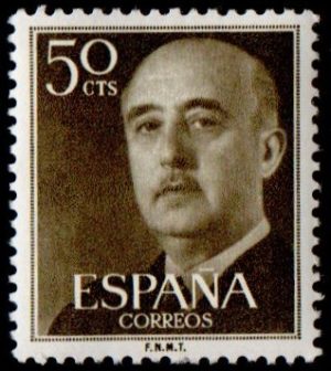 Spain. 1955. Definitive Issue - General Franco. 50 c.