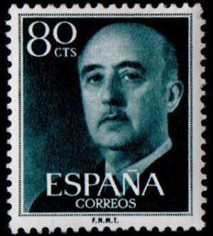 Spain. 1955. Definitive Issue - General Franco. 80 c.