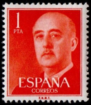 Spain. 1955. Definitive Issue - General Franco. 1 pt.