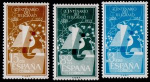 Spain. 1955. The 100th Anniversary of the Telegraph