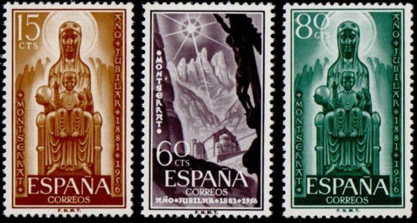 Spain. 1956. The 75th Anniversary of the Coronation of Our Lady of Montserrat