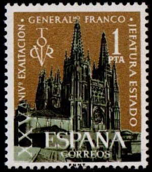 Spain. 1961. The 25th Anniversary of the Appointment of General Franco to the Head of State