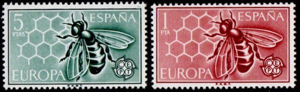 Spain. 1962. EUROPA Stamps - Bees