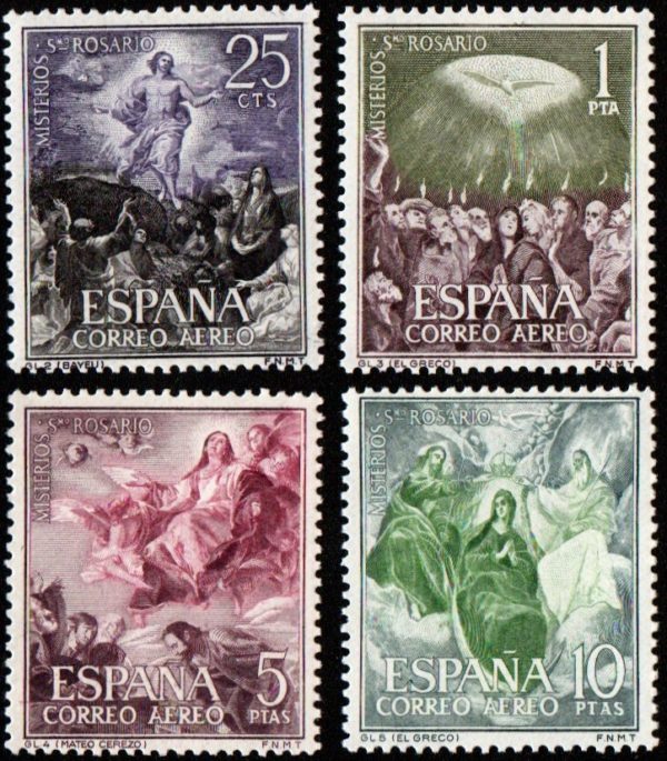 Spain. 1962. Misteries of the Rosary. Airmail.