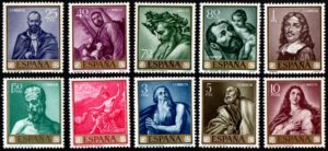 Spain. 1963. Paintings - Jose de Ribera - Stamp Day.