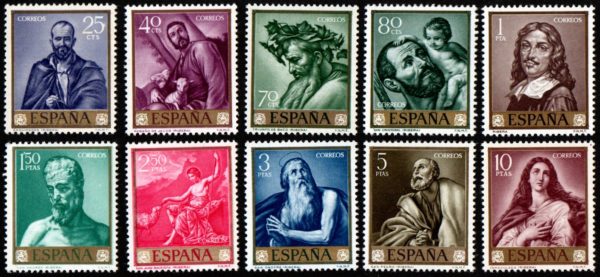 Spain. 1963. Paintings - Jose de Ribera - Stamp Day.