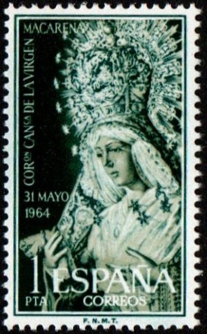 Spain. 1964. Canonical Coronation of the Virgin of Hope