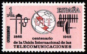 Spain. 1965. The 100th Anniversary of International Telecommunication Union