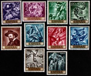 Spain. 1966. Paintings by Jose Maria Sert - Stamp Day