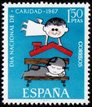 Spain. 1967. World Humanitarian Day - Caritas