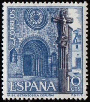 Spain. 1967. Sightseeing - International Year of Tourism. Betanzos Church (Corunna)