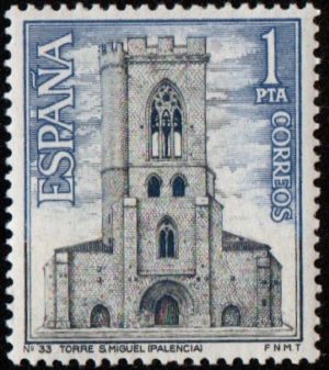 Spain. 1967. Sightseeing - International Year of Tourism. Spain. St.Miguel's Tower (Palencia)