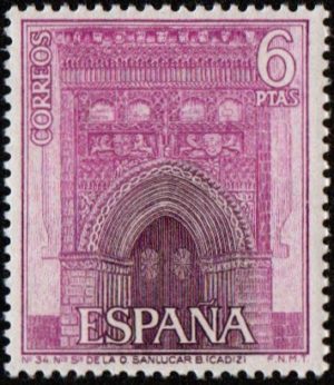 Spain. 1967. Sightseeing - International Year of Tourism. Church of our Lady, Sanlucar (Cadiz)