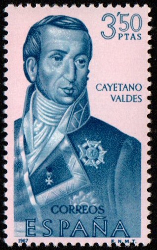 Spain. 1967. Explorers and Colonizers of America (7th Series). Cayetano Valdes y Flores