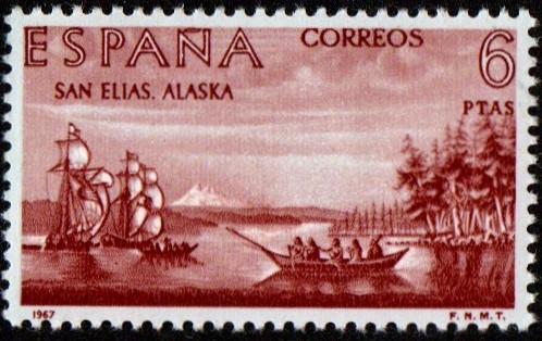 Spain. 1967. Explorers and Colonizers of America (7th Series). San Elias, Alaska