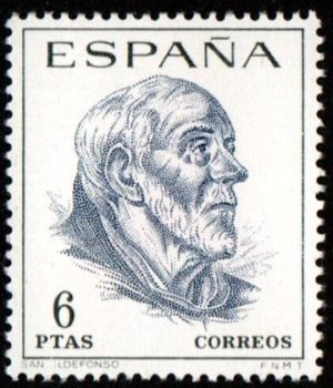 Spain. 1967. Anniversaries. San Ildefonso. Archibishop of Toledo (1900 death anniversary)