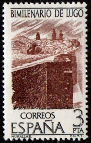 Spain. 1976. The 2000th Anniversary of Lugo. Old City Walls